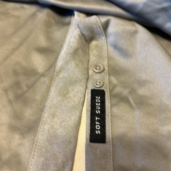 Men’s Grey Van Heusen-Soft Suede size 16 - 16 1/2 - Picture 7 of 7